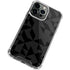 Black Geometric iPhone 14 Pro Clear Case
